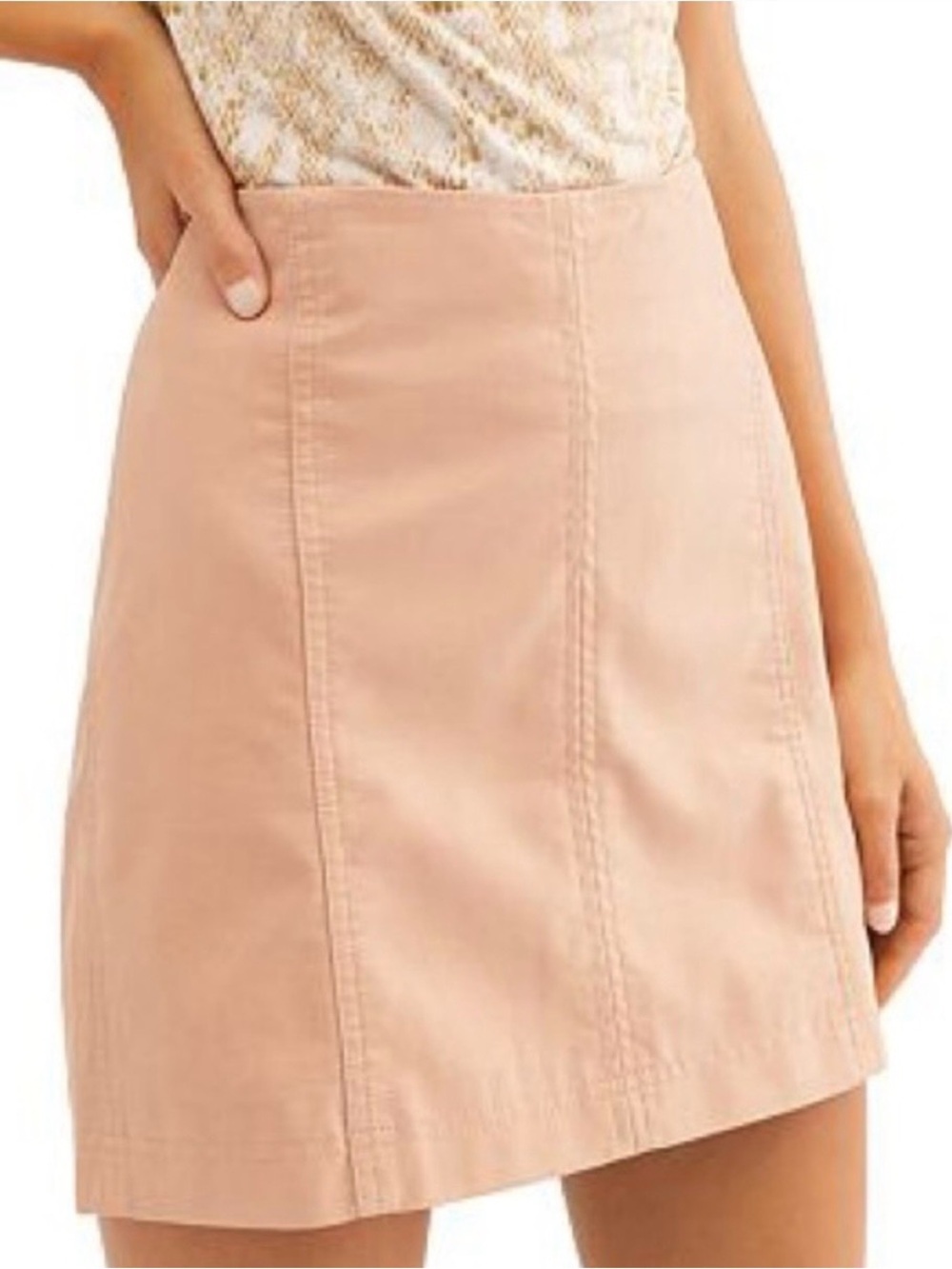 Free People Modern Femme Vegan Leather Lined Mini Skirt Size 2